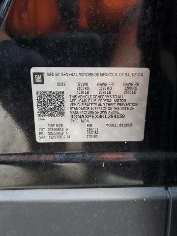 Photo 14 from auction – 2019 CHEVROLET EQUINOX PR with VIN 3GNAXPEX8KL294159