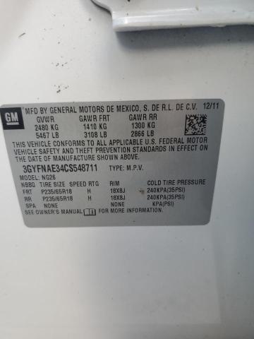 Photo 14 from auction – 2012 CADILLAC SRX LUXURY with VIN 3GYFNAE34CS548711