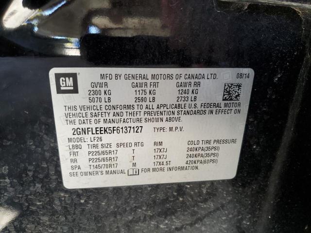 Photo 14 from auction – 2015 CHEVROLET EQUINOX LS with VIN 2GNFLEEK5F6137127
