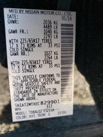 Photo 14 from auction – 2014 NISSAN ROGUE S with VIN 5N1AT2MTXEC829901