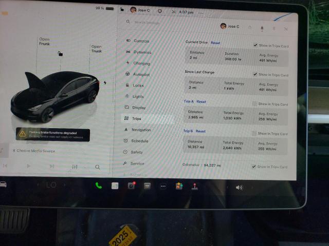 Photo 9 from auction – 2022 TESLA MODEL 3 with VIN 5YJ3E1EA6NF290470