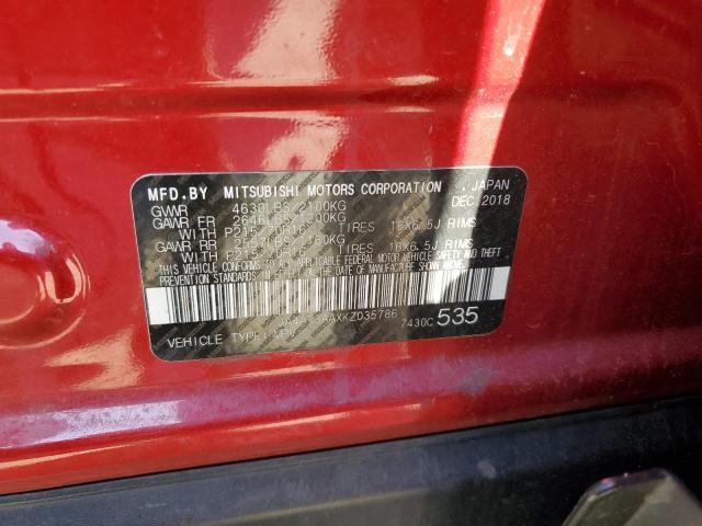 Photo 14 from auction – 2019 MITSUBISHI ECLIPSE CR with VIN JA4AT3AAXKZ035786