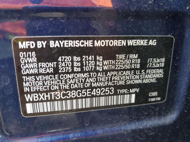 Photo 14 from auction – 2016 BMW X1 XDRIVE2 with VIN WBXHT3C38G5E49253