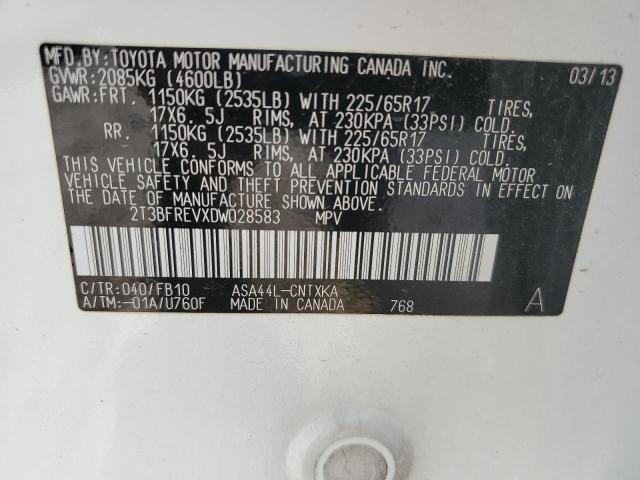 Photo 14 from auction – 2013 TOYOTA RAV4 LE with VIN 2T3BFREVXDW028583