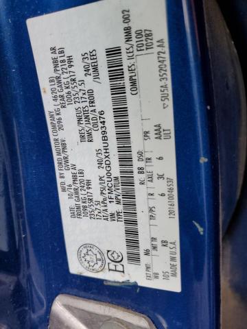 Photo 14 from auction – 2017 FORD ESCAPE SE with VIN 1FMCU0GDXHUB93476