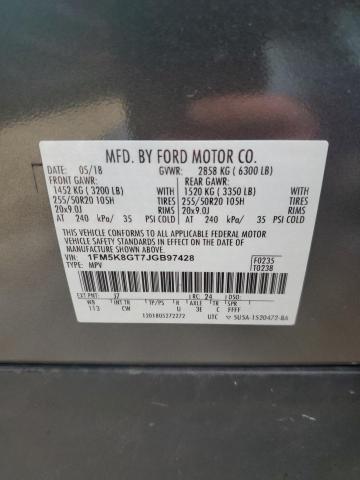 Photo 14 from auction – 2018 FORD EXPLORER S with VIN 1FM5K8GT7JGB97428