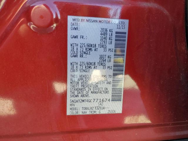 Photo 14 from auction – 2016 NISSAN ROGUE S with VIN 5N1AT2MT4GC771674