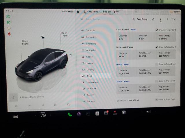 Photo 9 from auction – 2022 TESLA MODEL Y with VIN 7SAYGDEE1NF386207