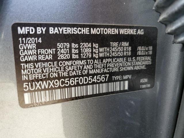 Photo 14 from auction – 2015 BMW X3 XDRIVE2 with VIN 5UXWX9C56F0D54567
