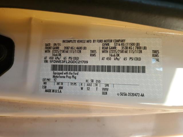 Photo 10 from auction – 2016 FORD ECONOLINE with VIN 1FDWE3FL2GDC21709