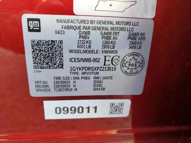 Photo 14 from auction – 2023 CADILLAC XT6 PREMIU with VIN 1GYKPDRSXPZ213019
