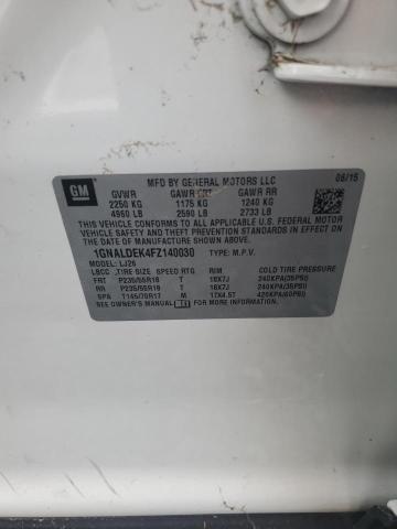 Photo 14 from auction – 2015 CHEVROLET EQUINOX LT with VIN 1GNALDEK4FZ140030