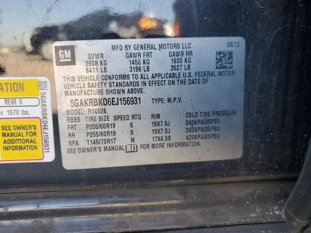 Photo 14 from auction – 2014 BUICK ENCLAVE with VIN 5GAKRBKD6EJ156931