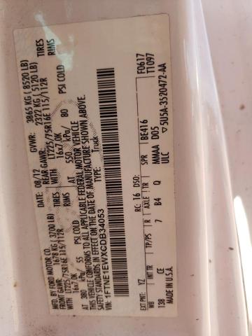 Photo 14 from auction – 2012 FORD ECONOLINE with VIN 1FTNE1EWXCDB34053