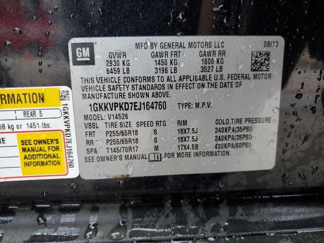 Photo 14 from auction – 2014 GMC ACADIA SLE with VIN 1GKKVPKD7EJ164760
