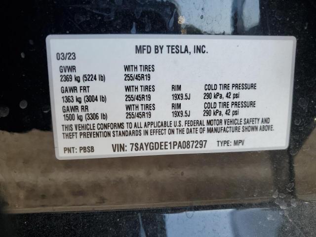 Photo 14 from auction – 2023 TESLA MODEL Y with VIN 7SAYGDEE1PA087297