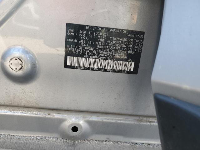 Photo 14 from auction – 2023 SUBARU OUTBACK WI with VIN 4S4BTGUD5P3155279