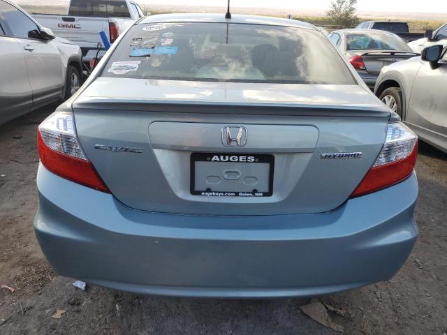 Photo 6 from auction – 2012 HONDA CIVIC HYBR with VIN JHMFB4F32CS008380