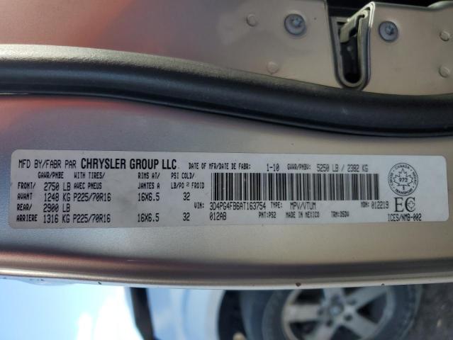 Photo 14 from auction – 2010 DODGE JOURNEY SE with VIN 3D4PG4FB6AT163754
