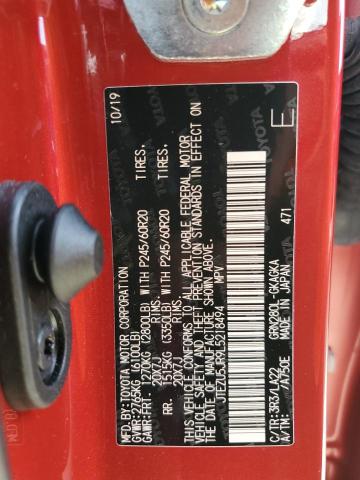 Photo 14 from auction – 2020 TOYOTA 4RUNNER SR with VIN JTEZU5JR9L5218494