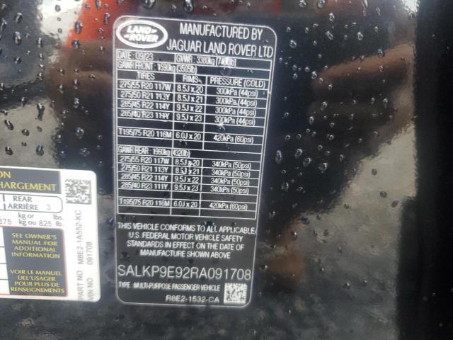 Photo 14 from auction – 2024 LAND ROVER RANGE ROVE with VIN SALKP9E92RA091708