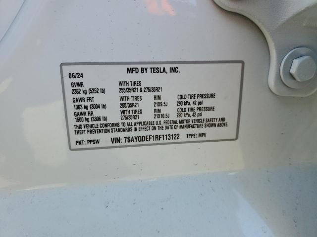 Фото 14 с аукциона – 2024 TESLA MODEL Y с VIN 7SAYGDEF1RF113122