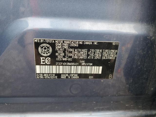Photo 14 from auction – 2011 TOYOTA RAV4 with VIN 2T3ZF4DV3BW095431