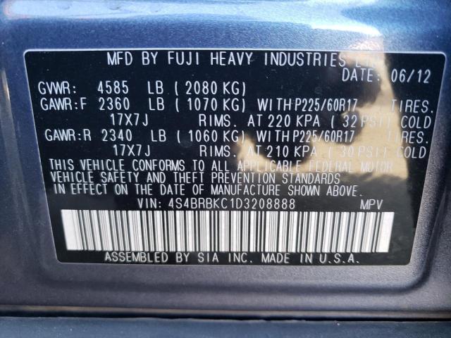 Photo 14 from auction – 2013 SUBARU OUTBACK 2. with VIN 4S4BRBKC1D3208888