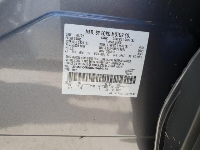Photo 14 from auction – 2022 FORD EDGE TITAN with VIN 2FMPK4K90NBA64150