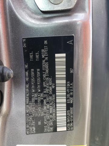 Photo 14 from auction – 2016 TOYOTA SIENNA XLE with VIN 5TDYK3DC5GS731646