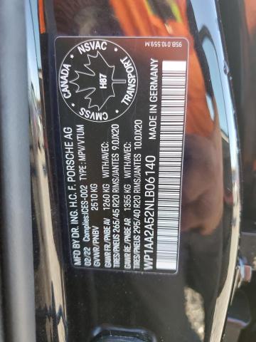 Photo 14 from auction – 2022 PORSCHE MACAN with VIN WP1AA2A52NLB06140