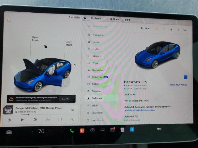 Photo 9 from auction – 2022 TESLA MODEL 3 with VIN 5YJ3E1EB2NF177317