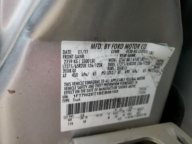 Photo 14 from auction – 2011 FORD F250 SUPER with VIN 1FT7W2BT1BEB86105