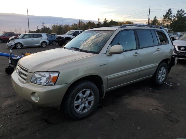 TOYOTA HIGHLANDER 2001 with VIN JTEHF21A710007562 - Photo from auction