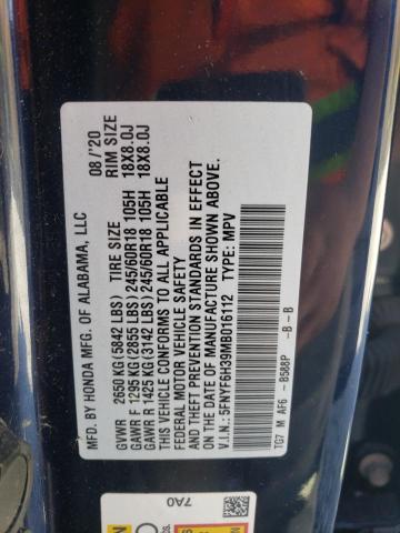 Photo 14 from auction – 2021 HONDA PILOT EX with VIN 5FNYF6H39MB016112