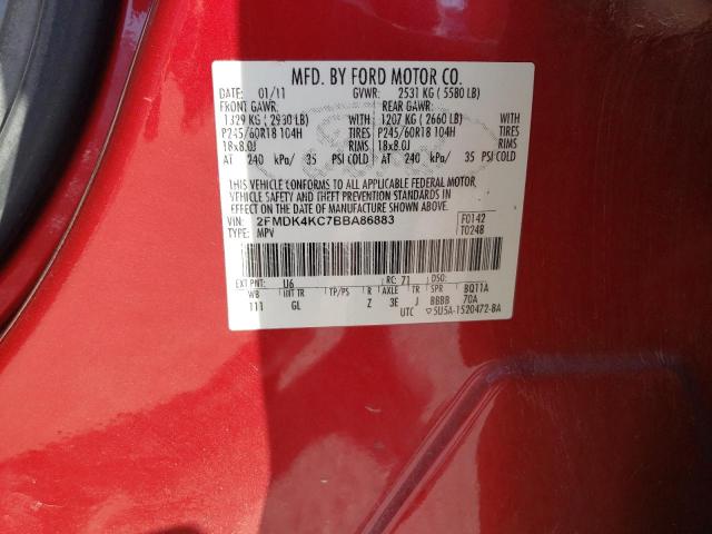 Photo 14 from auction – 2011 FORD EDGE LIMIT with VIN 2FMDK4KC7BBA86883