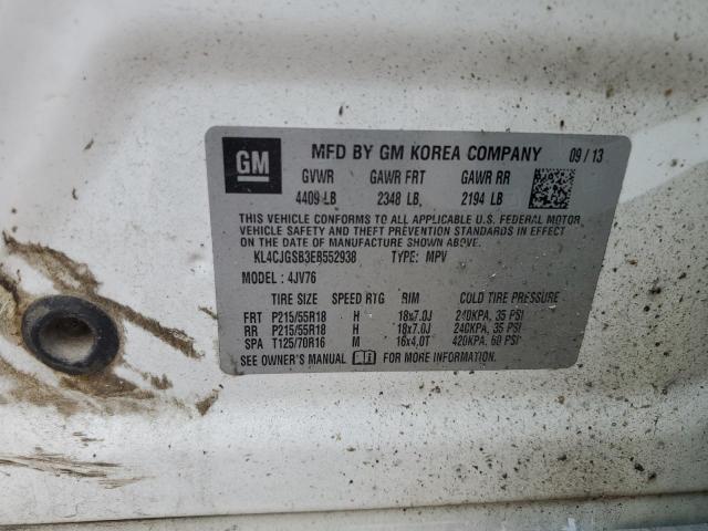 Photo 14 from auction – 2014 BUICK ENCORE with VIN KL4CJGSB3EB552938