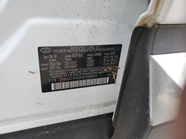 Photo 14 from auction – 2019 HYUNDAI SANTA FE S with VIN 5NMS23AD0KH080425