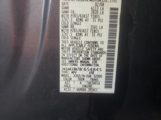 Photo 14 from auction – 2008 NISSAN 200SX with VIN 5N1AR18B78C654845