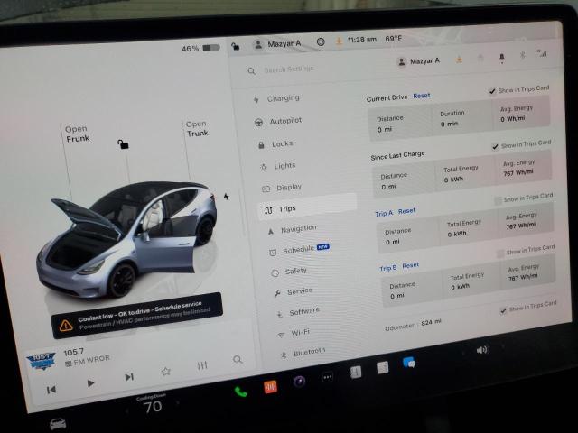 Photo 9 from auction – 2024 TESLA MODEL Y with VIN 7SAYGDEF8RA323746