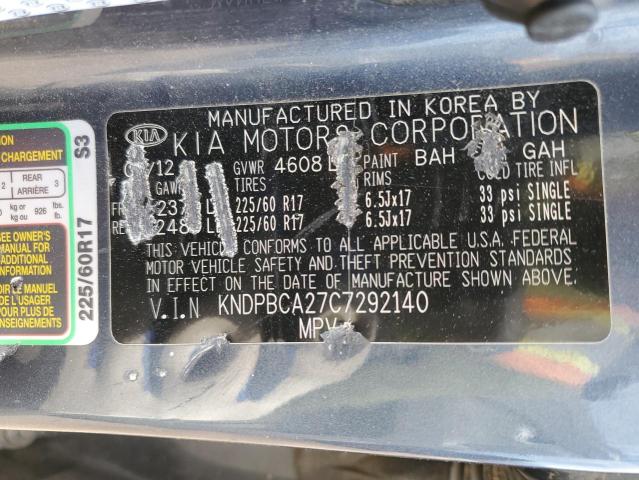 Photo 14 from auction – 2012 KIA SPORTAGE L with VIN KNDPBCA27C7292140