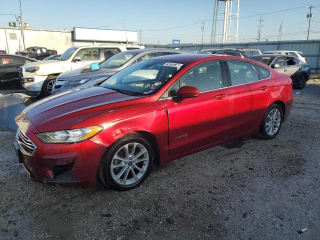 FORD FUSION SE 2019 with VIN 3FA6P0LU0KR225502 - Photo from auction