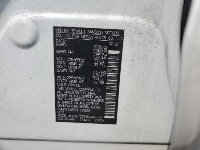Photo 14 from auction – 2016 NISSAN ROGUE S with VIN KNMAT2MT3GP723662