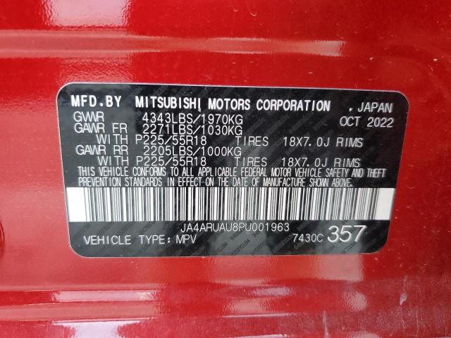 Photo 14 from auction – 2023 MITSUBISHI OUTLANDER with VIN JA4ARUAU8PU001963