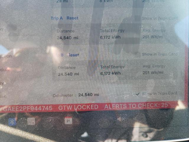 Photo 9 from auction – 2023 TESLA MODEL Y with VIN 7SAYGAEE2PF944745
