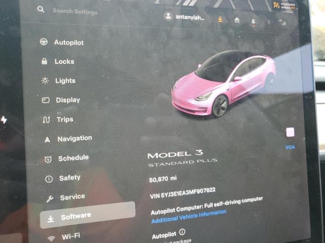 Photo 9 from auction – 2021 TESLA MODEL 3 with VIN 5YJ3E1EA3MF907922