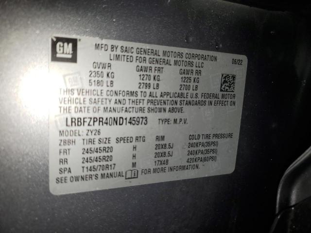 Photo 14 from auction – 2022 BUICK ENVISION E with VIN LRBFZPR40ND145973