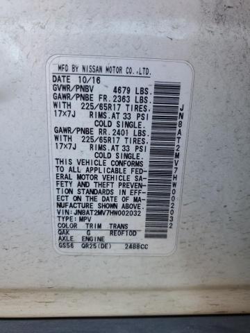 Photo 14 from auction – 2017 NISSAN ROGUE S with VIN JN8AT2MV7HW002032