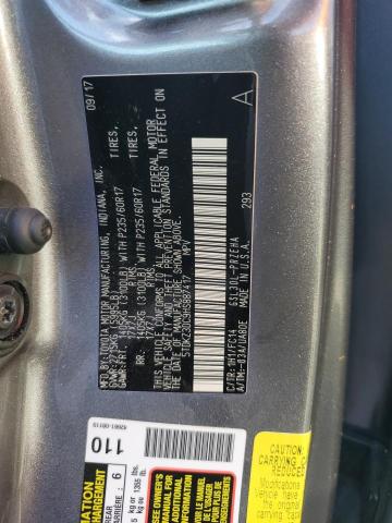 Photo 14 from auction – 2017 TOYOTA SIENNA LE with VIN 5TDKZ3DC9HS887417