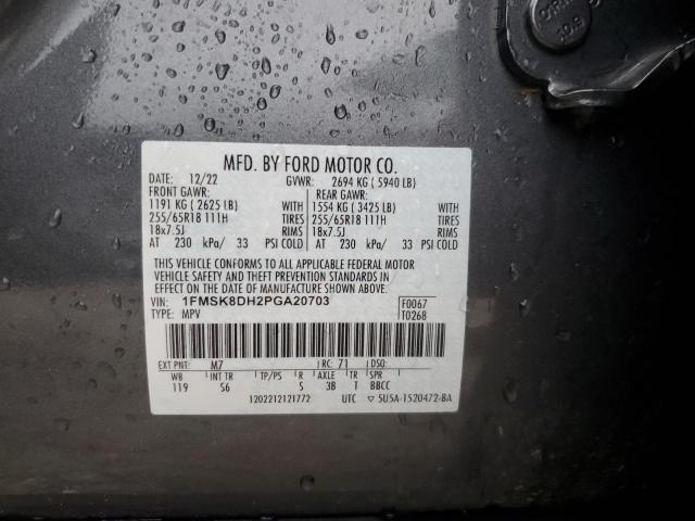 Photo 14 from auction – 2023 FORD EXPLORER X with VIN 1FMSK8DH2PGA20703